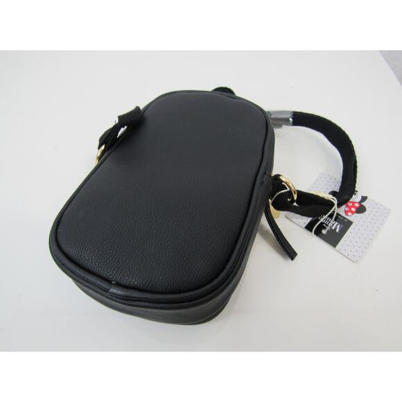 NWT Primark Disney Exclusive Mickey & Minnie Crossbody/Cellphone Bag Black Gold - Picture 5 of 8